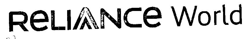 Reliance World (letter Written In Special Form) Device mark 1497775 Trademark