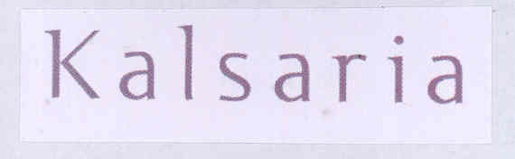 Kalsaria Device mark 1745485 Trademark