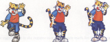Britannia Tiger Dancing Device (series Of 3) (label) Device mark 1734871 Trademark