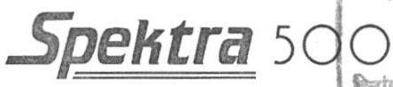 Spektra 500 (letter Written In Underline) Device mark 1440454 Trademark