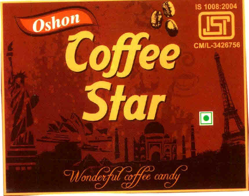 Oshon Coffee Star Device mark 2674308 Trademark