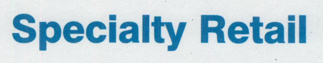 Specialty Retail (letter Written In Special Form) Device mark 1466231 Trademark