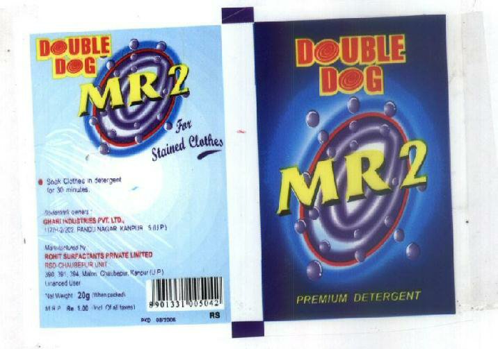 Double Dog Mr 2 With Label Device mark 1485912 Trademark