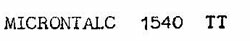 Microntalc 1540 Tt Device mark 707205 Trademark