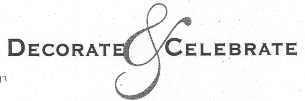 Decorate&celebrate Device mark 1633925 Trademark