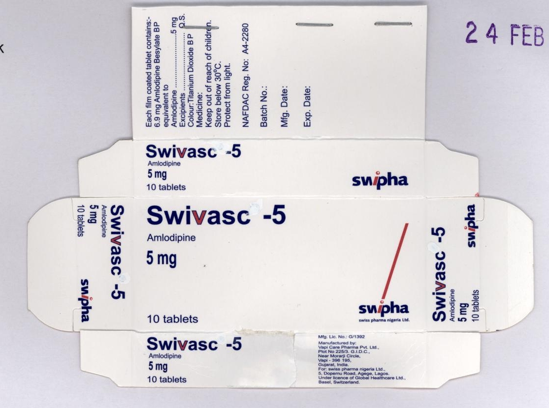 Swivasc - 5 ( Label ) Device mark 1788811 Trademark