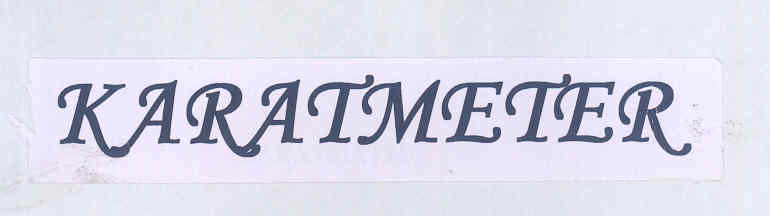 Karatmeter (label) Device mark 1694058 Trademark