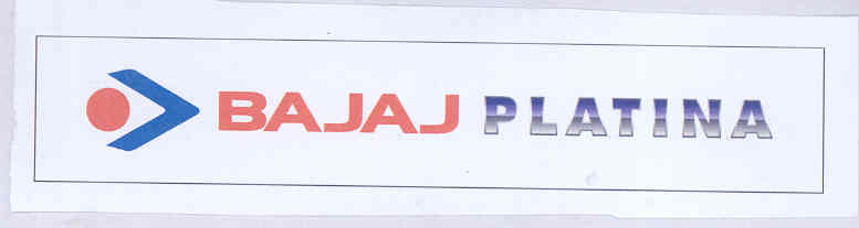 Bajaj Platina (label) Device mark 1741620 Trademark