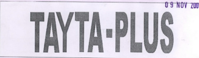 Tayta-plus Device mark 1881566 Trademark