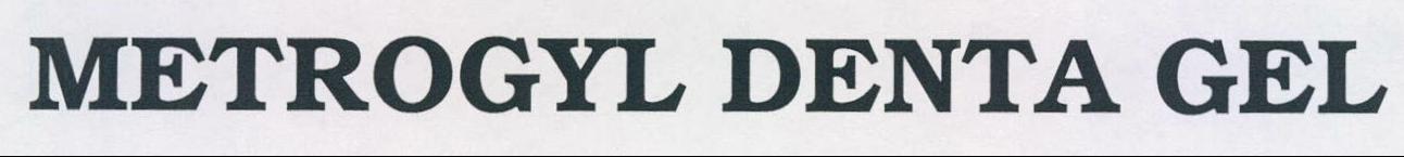 Metrogyl Denta Gel Device mark 2117096 Trademark