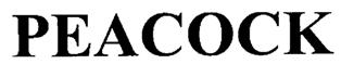 Peacock Device mark 1731413 Trademark