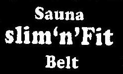 Sauna Slim N Fit Belt (label) Device mark 1592428 Trademark