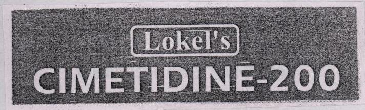 Lokel's Cimetidine-200 (label) Device mark 1571777 Trademark