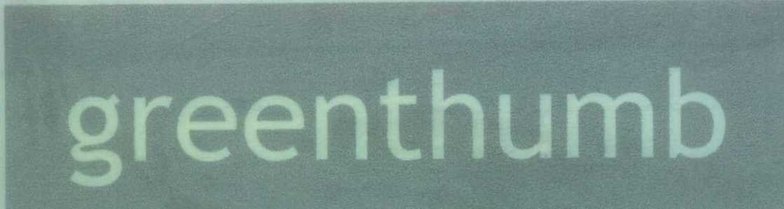 Greenthumb (label) Device mark 1130920 Trademark