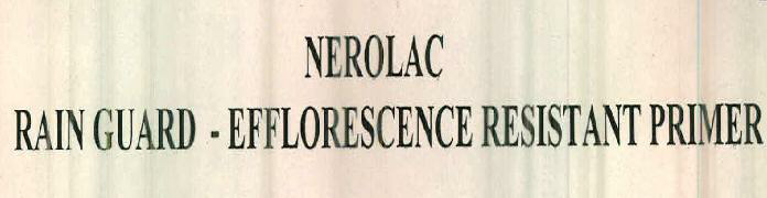 Nerolac Rain Guard - Efflorescence Resistant Primer Device mark 2430188 Trademark