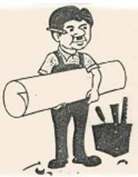 Device Of Man With Building Material. [label] Device mark 1214356 Trademark