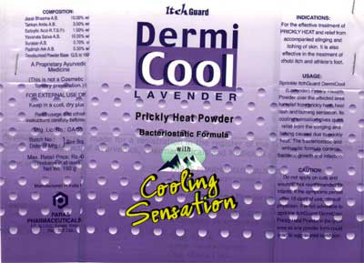 Itch Guard Dermi Cool Lavender Device mark 1259198 Trademark