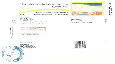 Nimulid Transgel (label) Device mark 1725201 Trademark