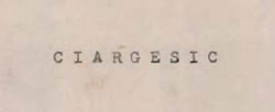 Ciargesic Device mark 580263 Trademark