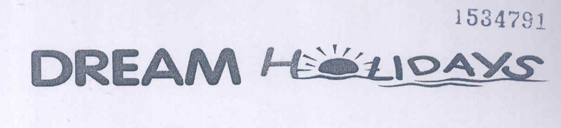 Dream Holidays (label) Device mark 1534791 Trademark