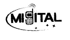 Migital With Device Of Cell Phone Device mark 1421845 Trademark
