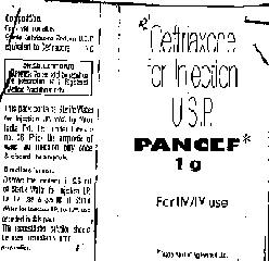 Pancef (label) Device mark 1269146 Trademark