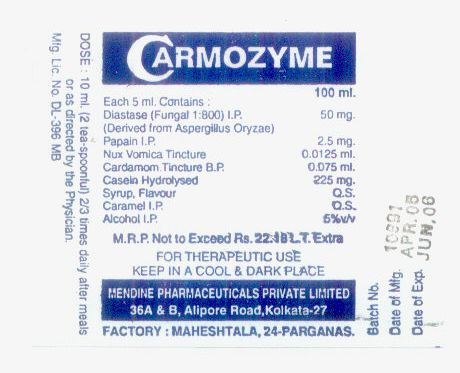 Carmozyme Device mark 1372703 Trademark
