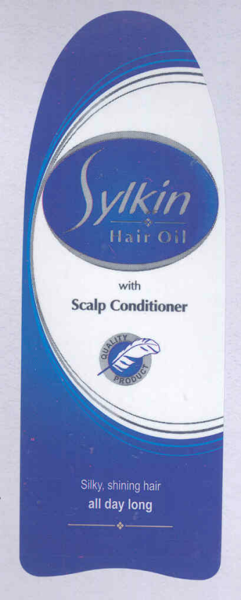 Sylkin Hair Oil (label) Device mark 1748238 Trademark