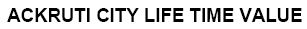 Ackruti City Life Time Value Device mark 1833914 Trademark