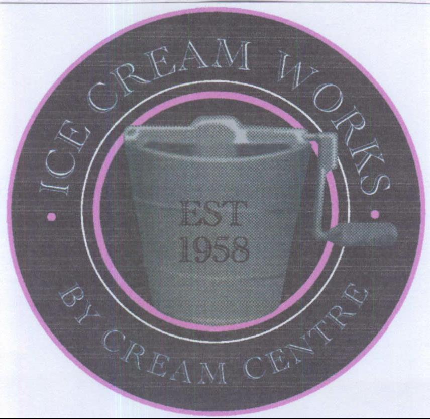 Ice Cream Works By Cream Centre Est 1958 Device mark 2098427 Trademark
