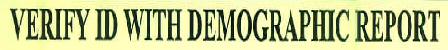 Verify Id With Demographic Report Device mark 2848484 Trademark