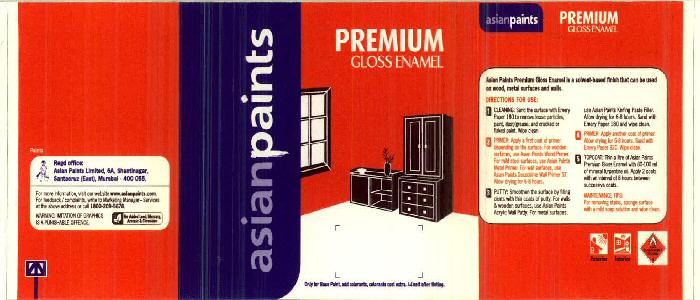 Asianpaints Premium Gloss Enamel Device mark 2454015 Trademark