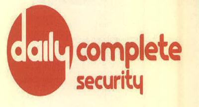 Daily Complete Security Device mark 2841479 Trademark