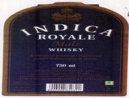 Indica Royale Malt Whisky Device mark 2889177 Trademark