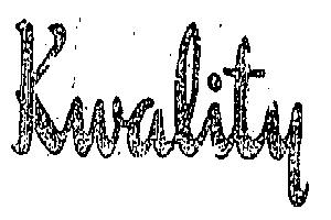 Kwality (label) Device mark 1244866 Trademark