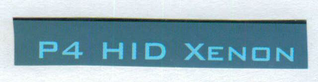 P4 Hid Xenon (lable) Device mark 1517787 Trademark