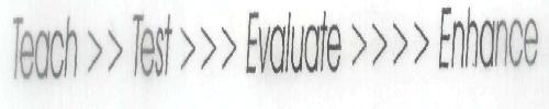 Teach »test»> Evaluate »»enhance Device mark 1832123 Trademark