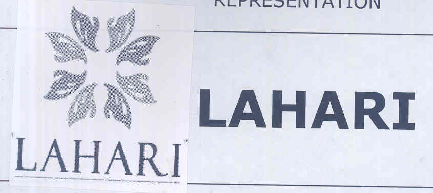 Lahari (logo) Device mark 1586380 Trademark