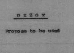 Dezox Device mark 741802 Trademark