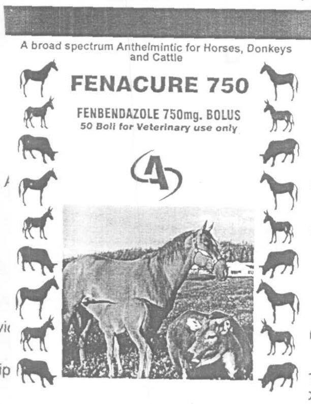 Fenacure 750 (label) Device mark 1591164 Trademark