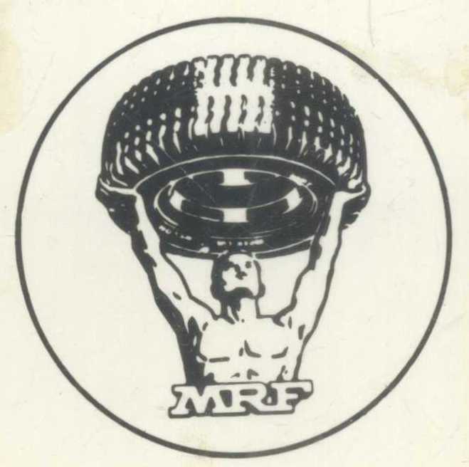 Mrf (de. Of Man With Tyre) (label) Device mark 548882 Trademark