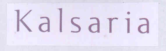Kalsaria (label) Device mark 1745515 Trademark