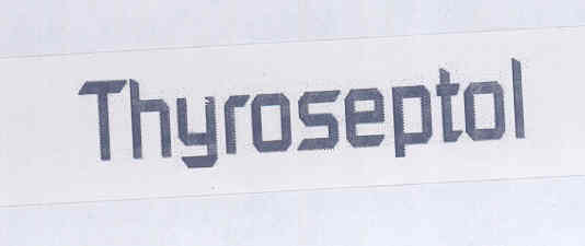Thyroseptol Device mark 1704831 Trademark