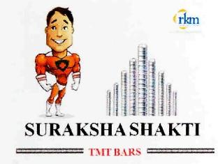 Surakshashakti, Rkm, Device Of Man, Twisted Tmt Bars Device mark 2714155 Trademark