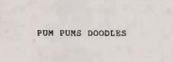Pum Pums Doodles Device mark 863984 Trademark