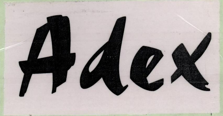 Adex (letter In Heavy Characters) Device mark 1453113 Trademark