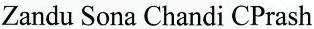 Zandu Sona Chandi Cprash Device mark 2630442 Trademark