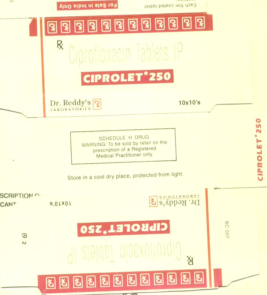 Ciprolet*250 Device mark 803619 Trademark
