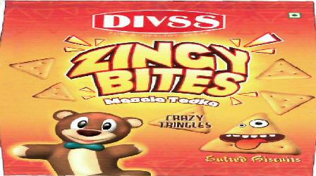 Divss Zingy Bites (label) Device mark 2120123 Trademark