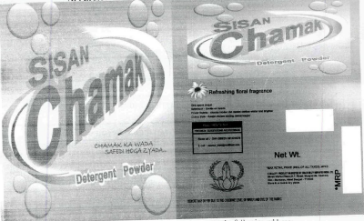 Sisan Chamak Detergent Powder Device mark 2318906 Trademark